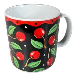 Mary Engelbreit Cherry Coffee Cup‎